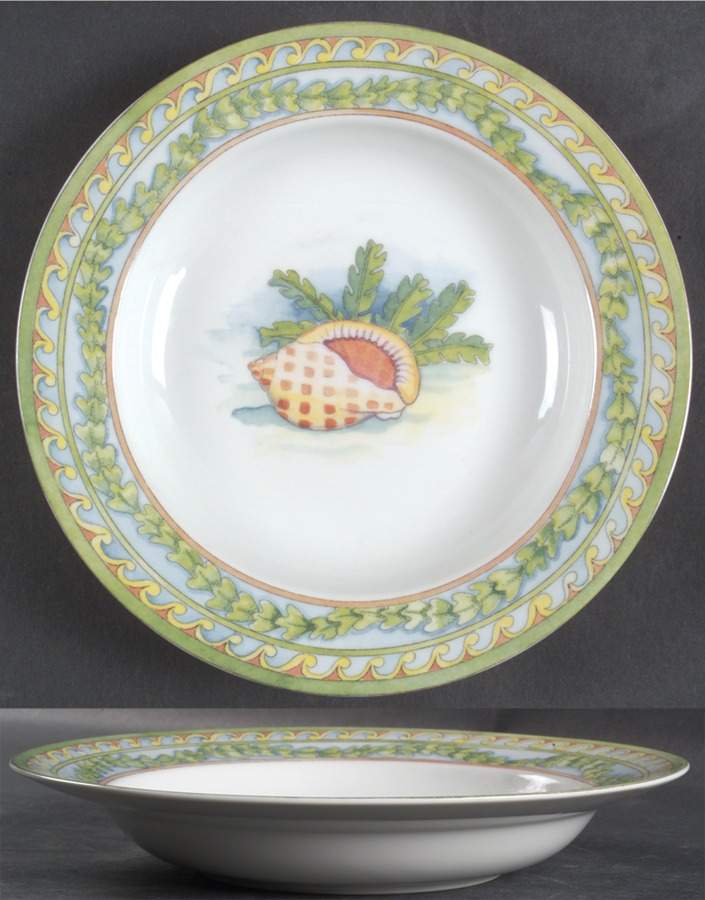 Sea Garden Rim Soup Bowl by Siddhia Hutchinson-1