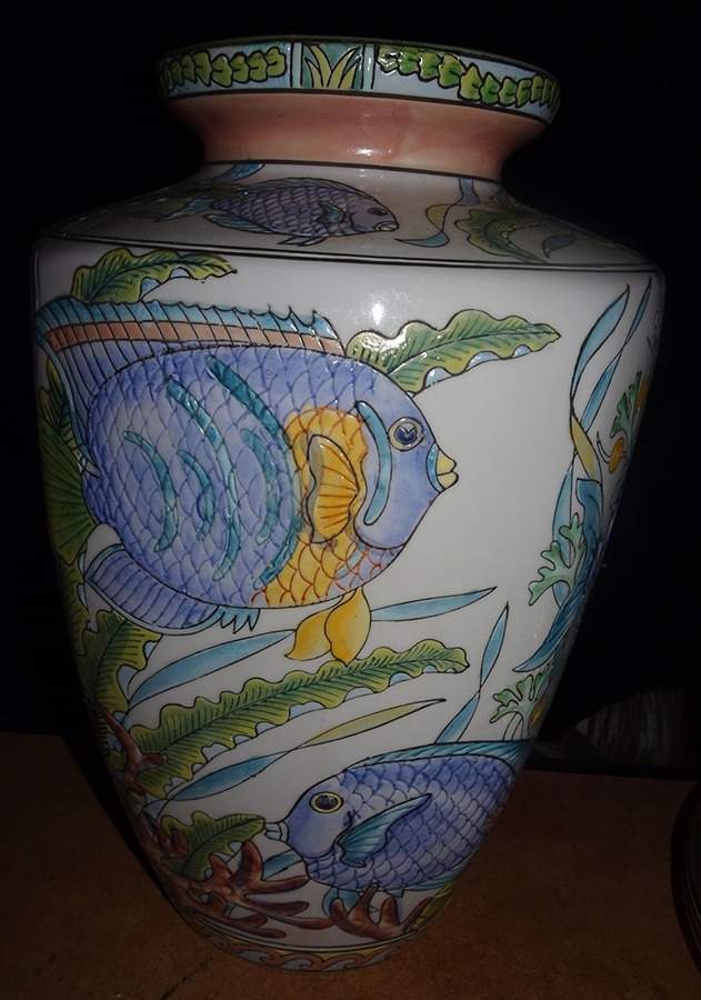 Sea Garden 12" Vase by Siddhia Hutchinson-1