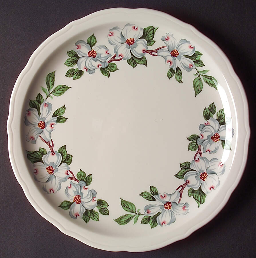 Dogwood (Restaurant, Scalloped, Coupe) Dinner Plate by Syracuse-1