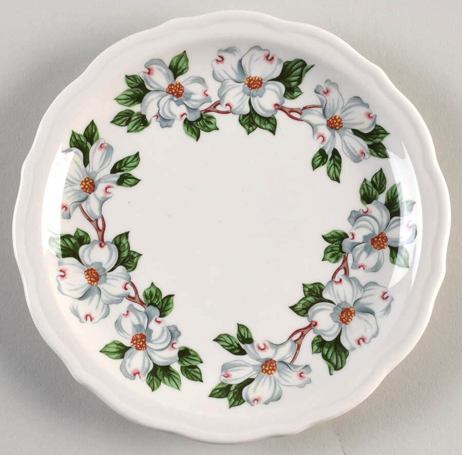 Dogwood (Restaurant, Scalloped, Coupe) Salad Plate by Syracuse-1