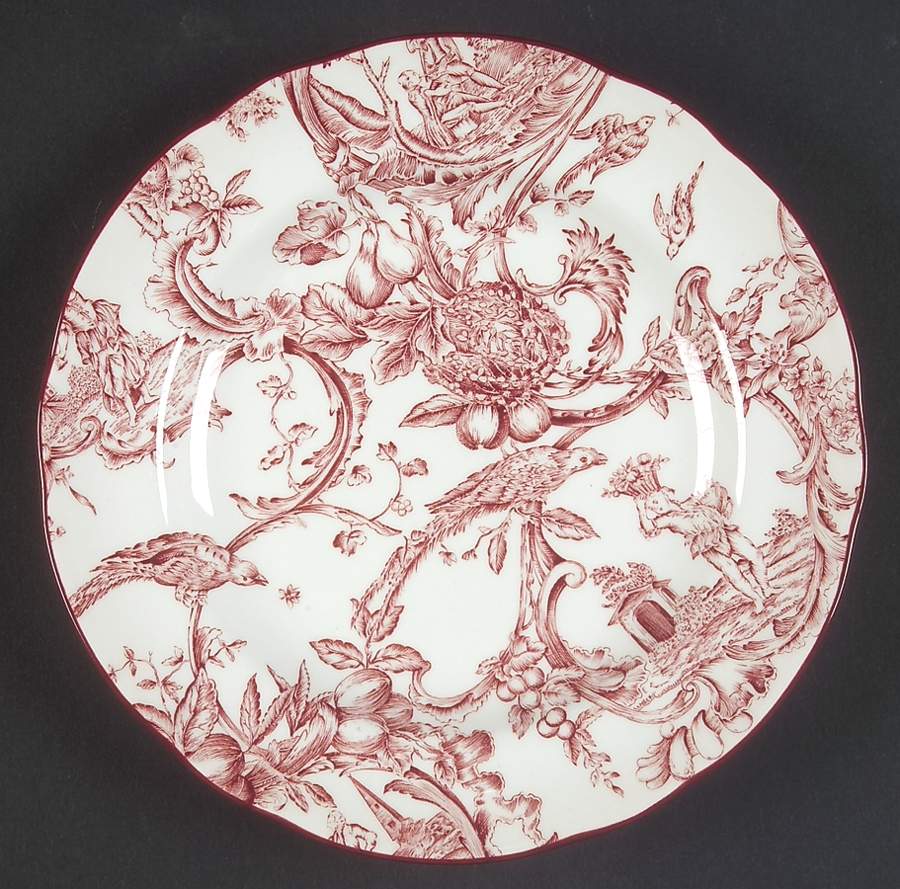 Provincial Garden Cranberry Bread & Butter Plate by Spode-1