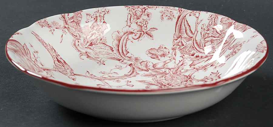 Provincial Garden Cranberry Coupe Cereal Bowl by Spode-1