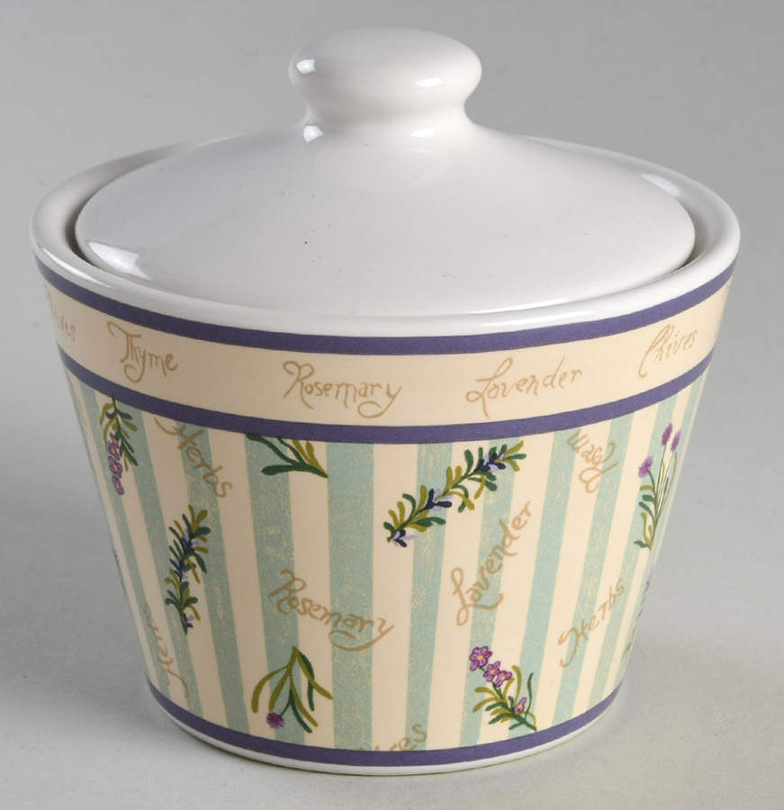 Herb Garden Sugar Bowl & Lid by Sakura-1