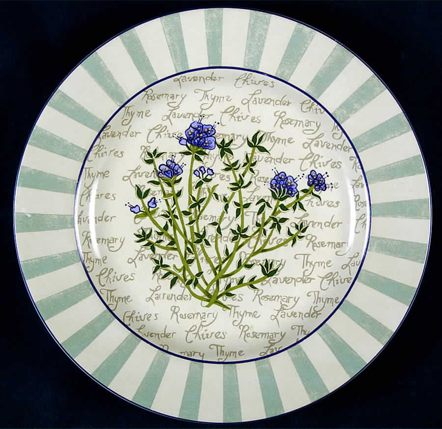 Herb Garden Salad Plate by Sakura-1