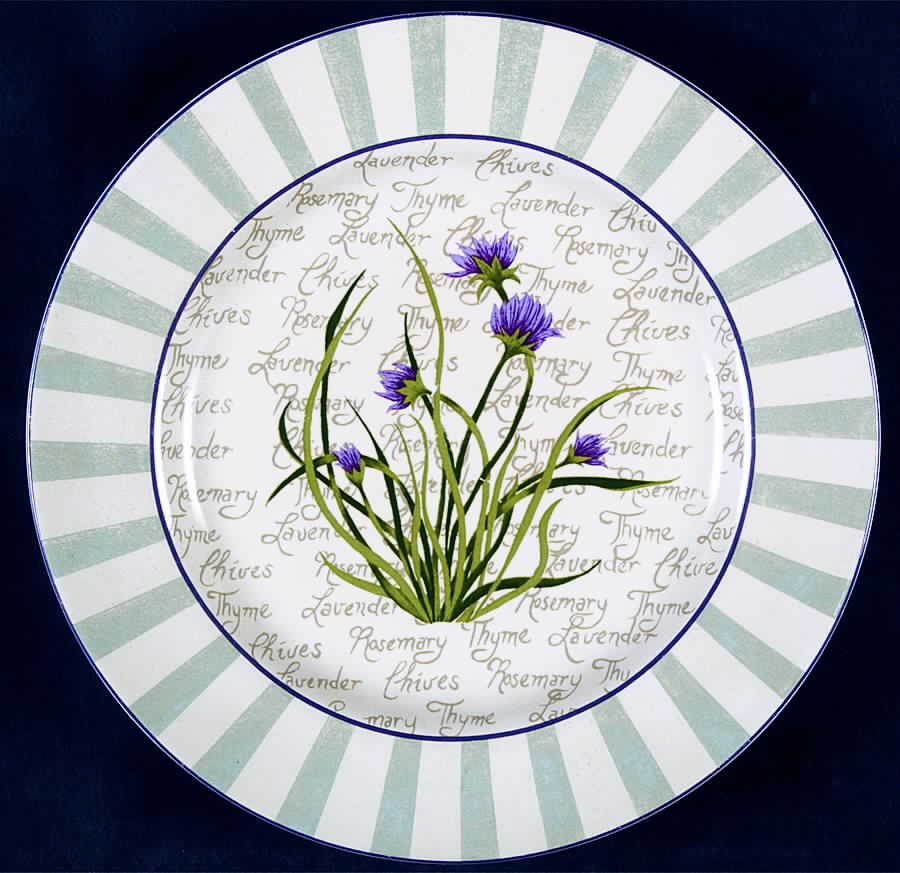 Herb Garden Salad Plate by Sakura-1