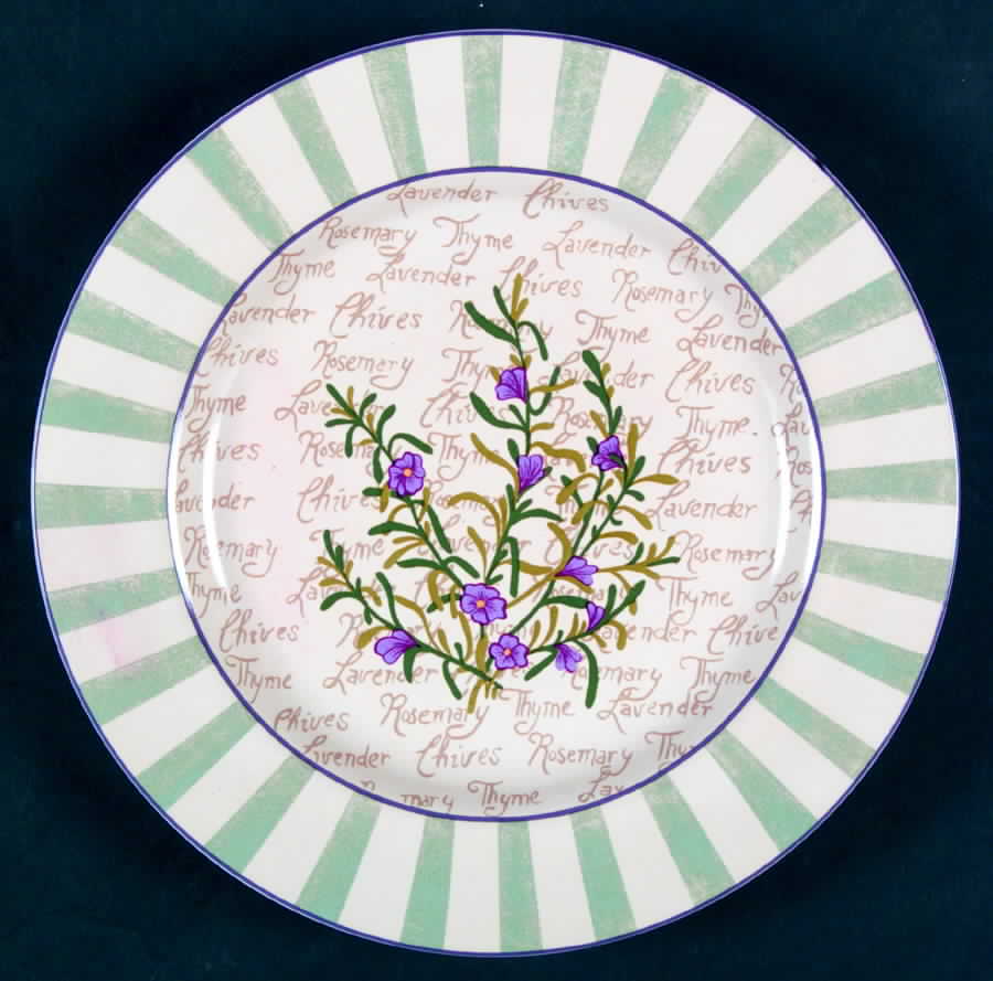 Herb Garden Salad Plate by Sakura-1