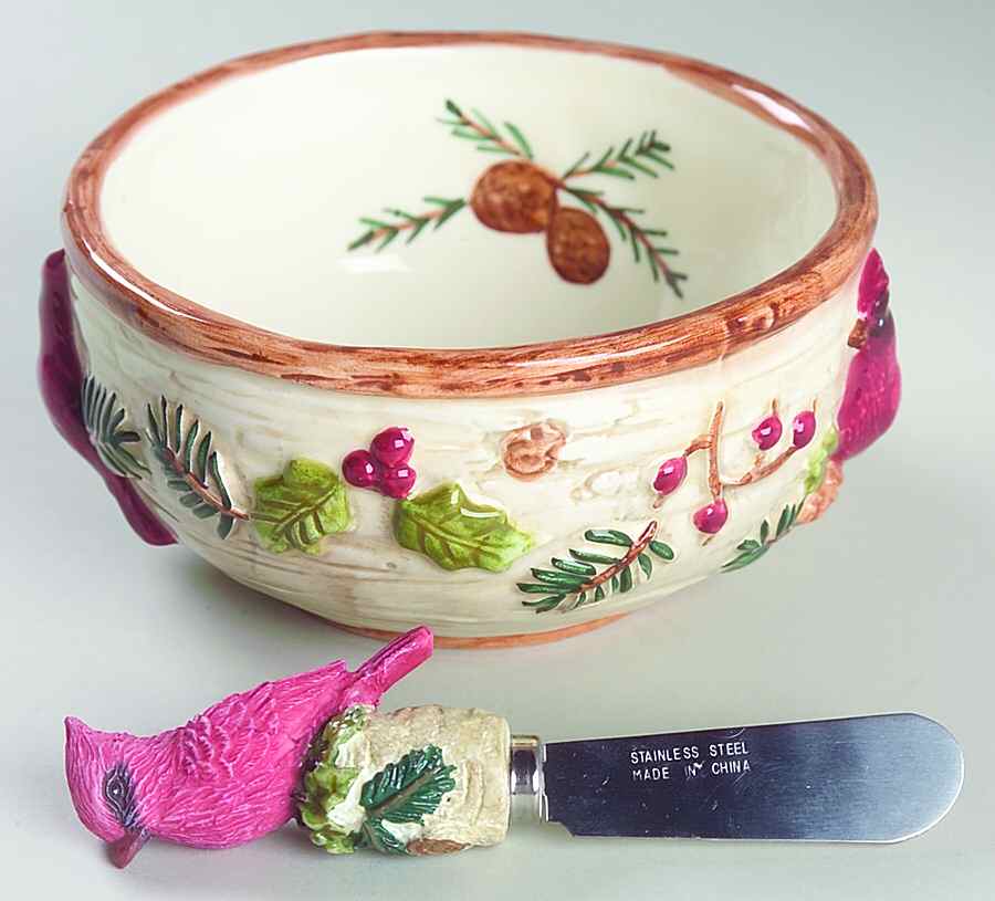 Knollwood Dip Bowl & Spreader Set by Sonoma Home-1