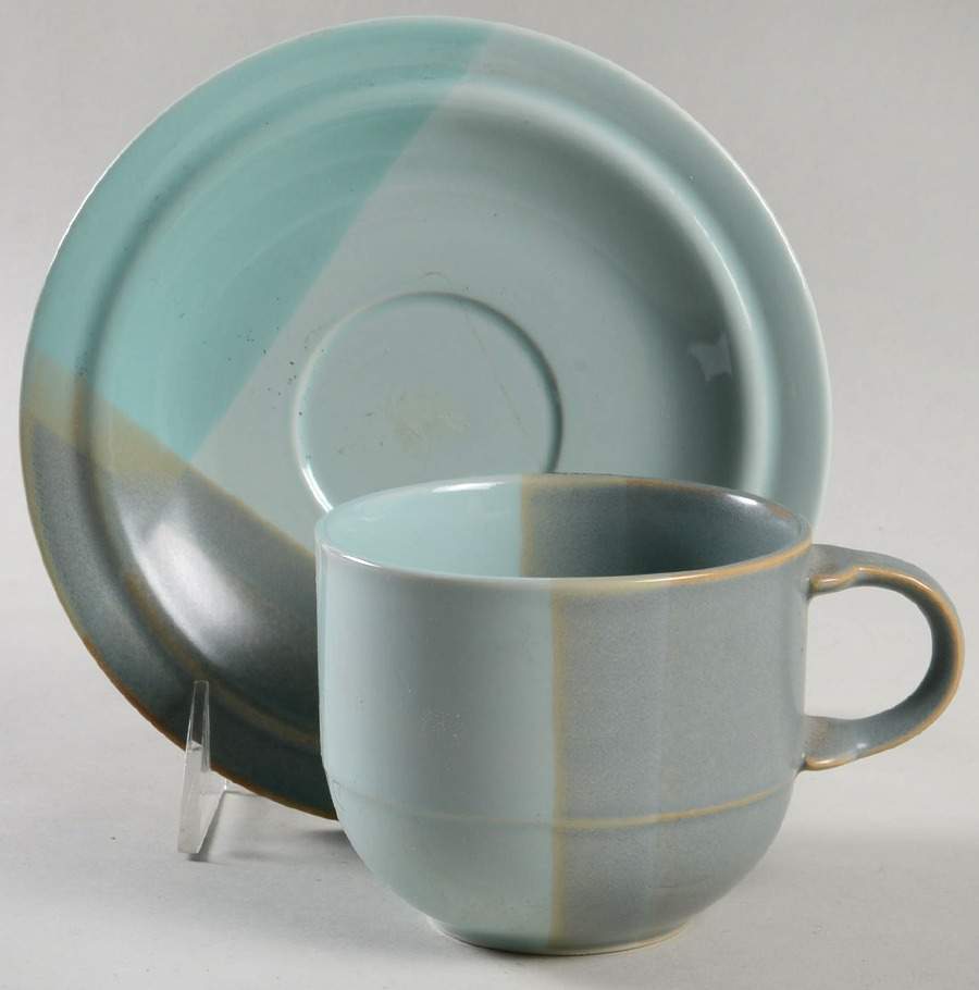 Valley Vista Flat Cup & Saucer Set by Studio Nova-1