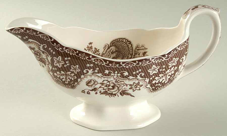 Festival Brown Gravy Boat by Spode-1