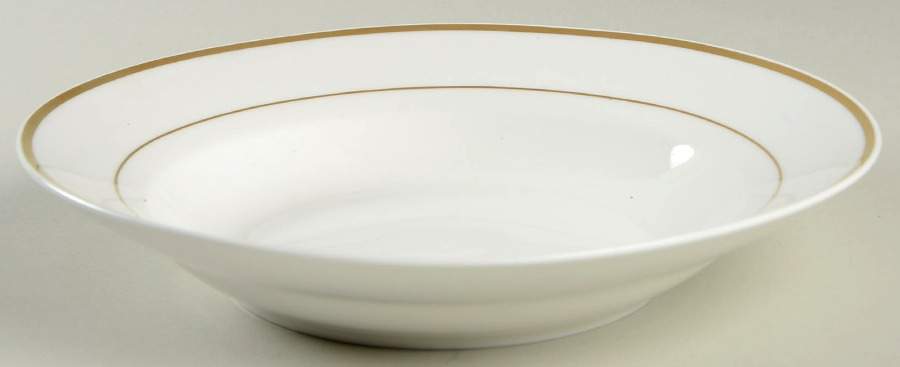 Celebration Gold Rim Soup Bowl by Sango-1
