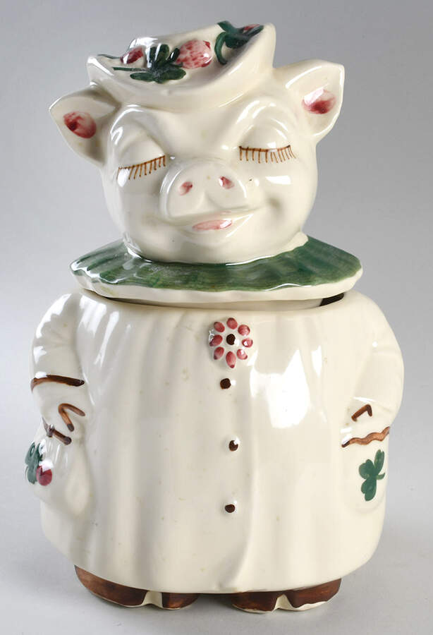 Winnie Pig Cookie Jar & Lid by Shawnee-1