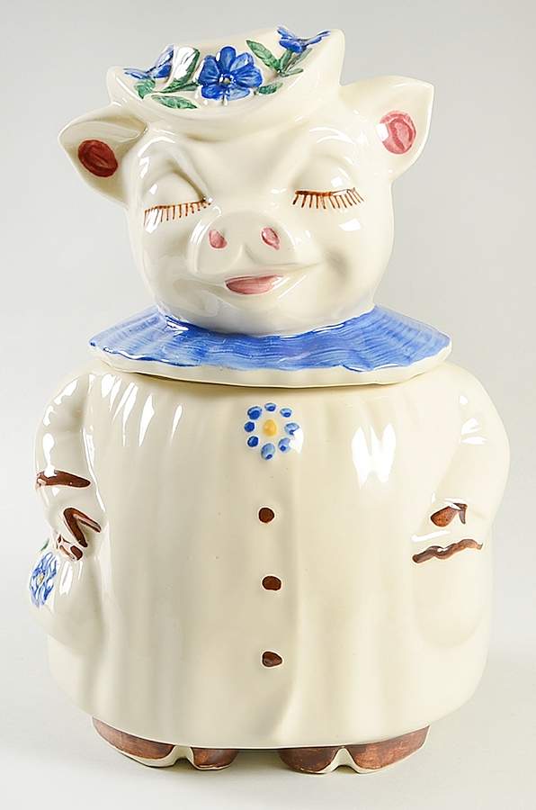 Winnie Pig Cookie Jar & Lid #2 by Shawnee-1