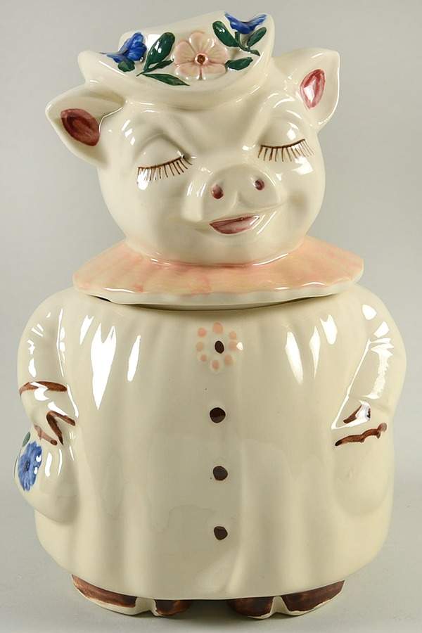 Winnie Pig Cookie Jar & Lid #3 by Shawnee-1