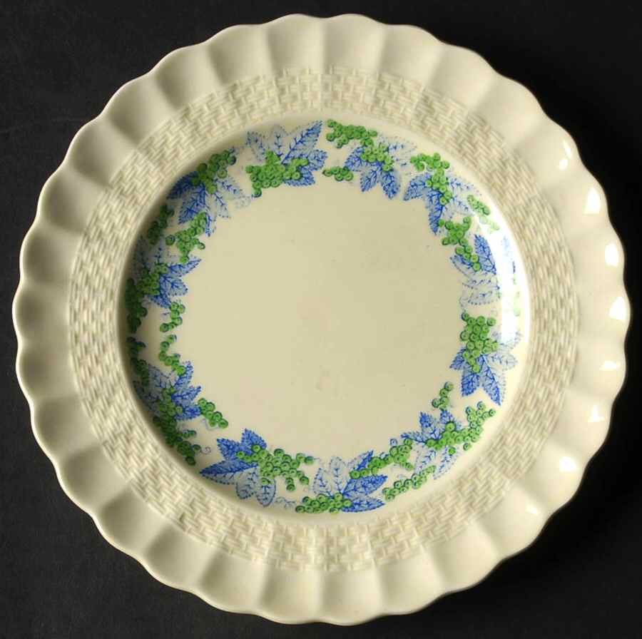 Valencia Blue Green (Cream Background) Salad Plate by Spode-1