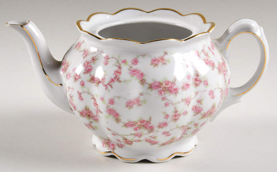 Bridal Rose Teapot No Lid by Schumann - Bavaria-1