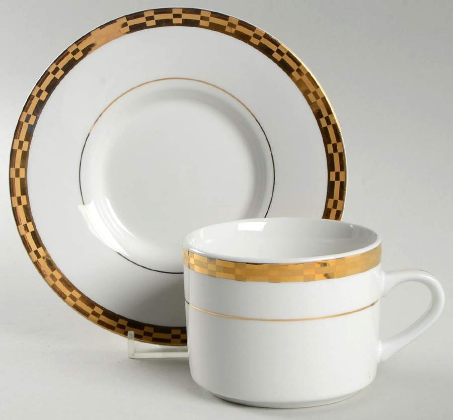 Caroline Flat Cup & Saucer Set by Sango-1