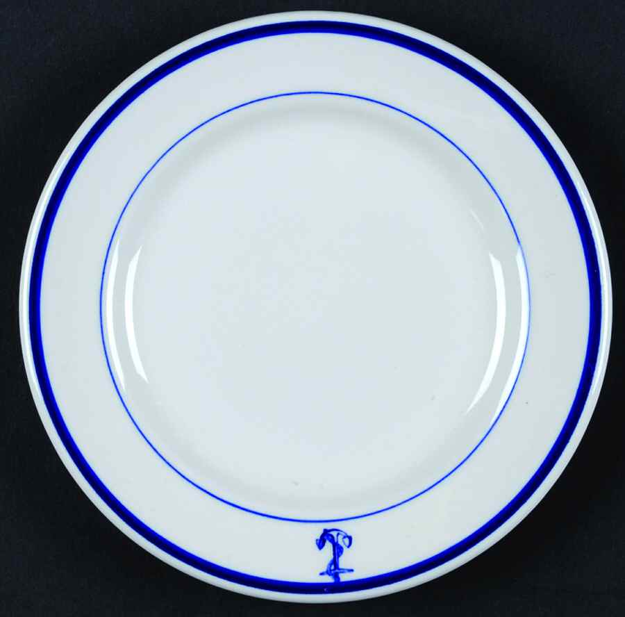 US Navy Mess (Wardroom Officer) Bread & Butter Plate by Sterling China (USA)-1