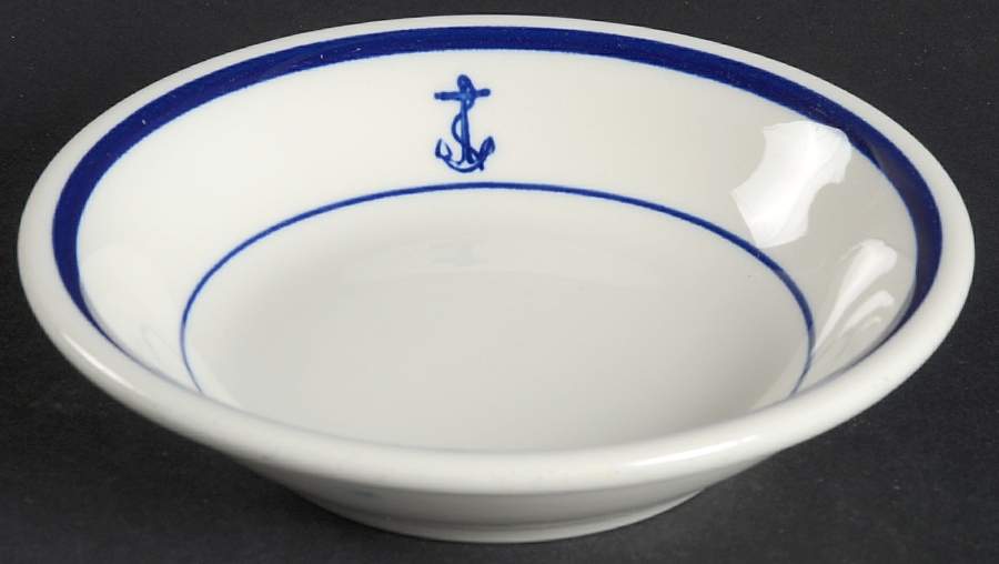 US Navy Mess (Wardroom Officer) Fruit/Dessert (Sauce) Bowl by Sterling China (USA)-1