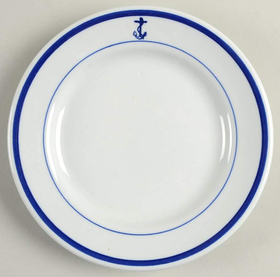 US Navy Mess (Wardroom Officer) Dessert/Pie Plate by Sterling China (USA)-1