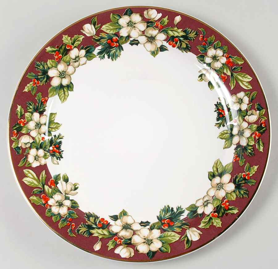 Splendor Burgundy 12" Chop Plate (Round Platter) by Sakura-1