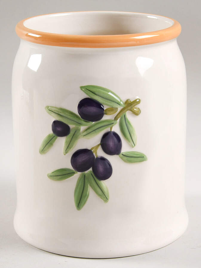 Olive Branch Extra Large Canister No Lid by Studio Nova-1