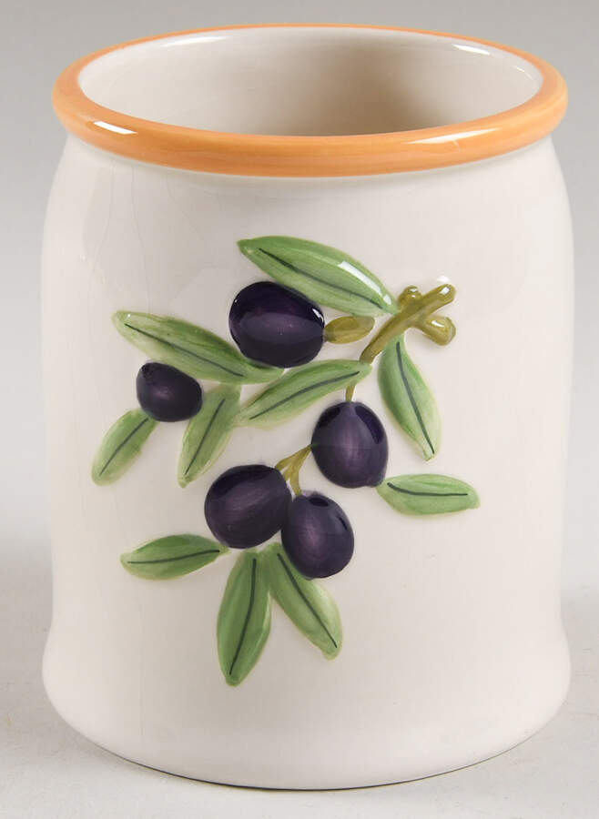 Olive Branch Small Canister No Lid by Studio Nova-1