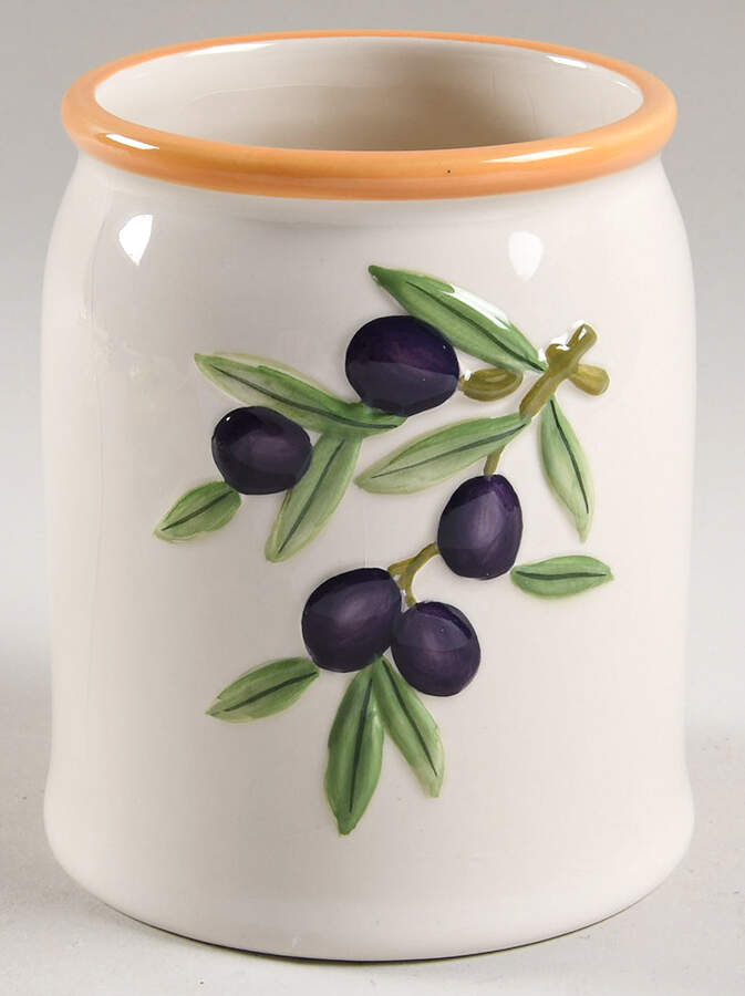 Olive Branch Medium Canister No Lid by Studio Nova-1