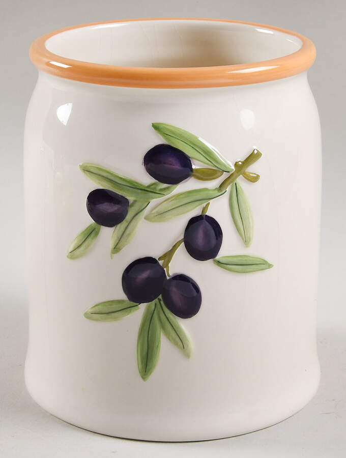 Olive Branch Large Canister No Lid by Studio Nova-1