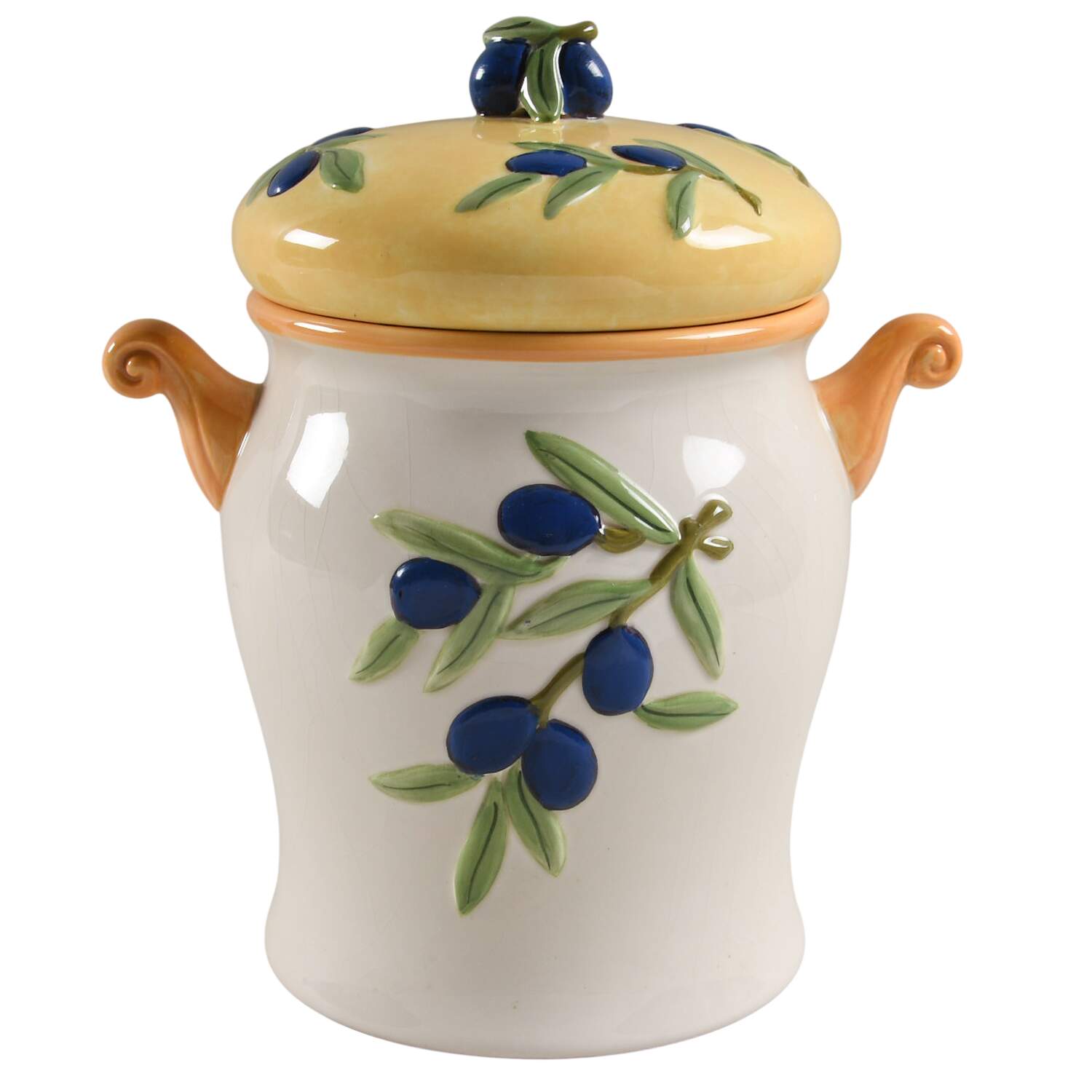 Olive Branch Cookie Jar & Lid by Studio Nova-1