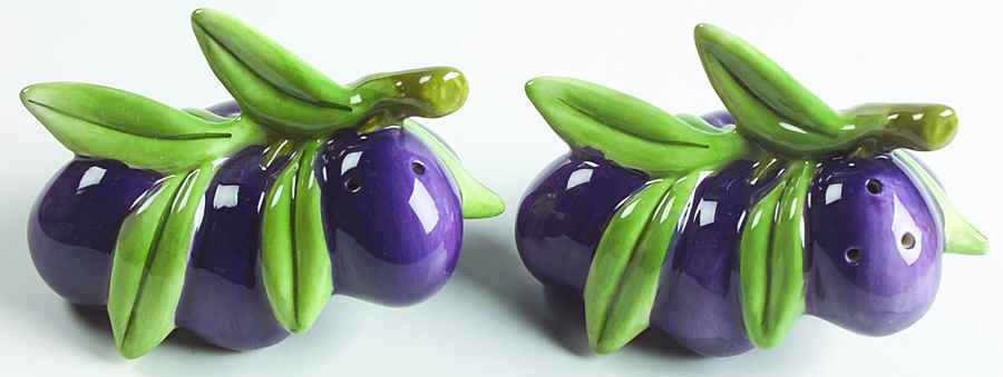Olive Branch Sculpted Salt & Pepper Set by Studio Nova-1
