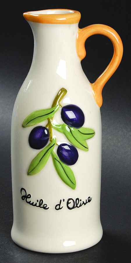 Olive Branch Oil Or Vinegar Cruet No Stopper by Studio Nova-1