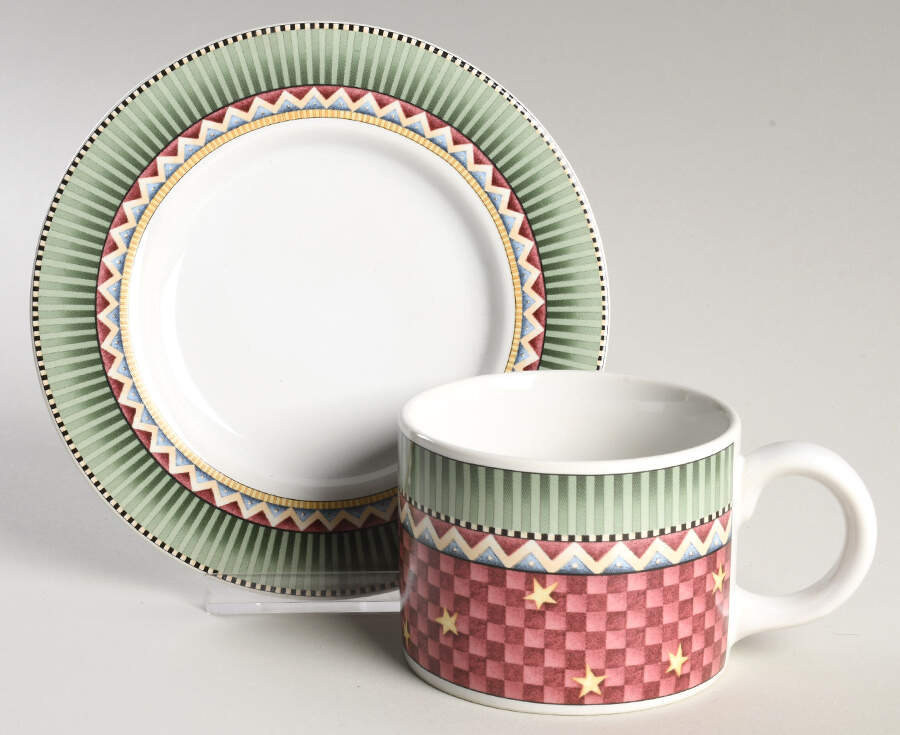 Nutcrackers Flat Cup & Saucer Set by Sakura-1