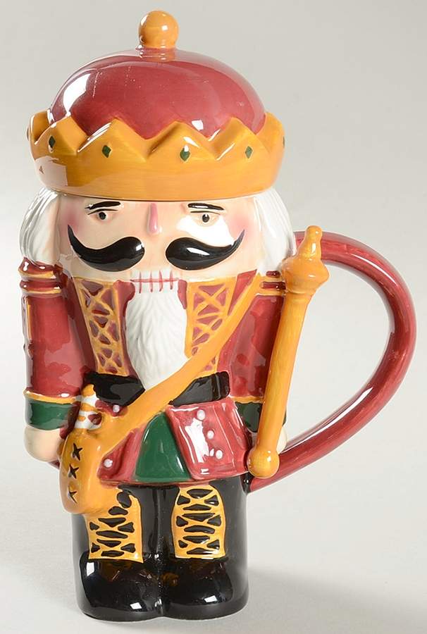 Nutcrackers Figural Latte Mug & Lid by Sakura-1