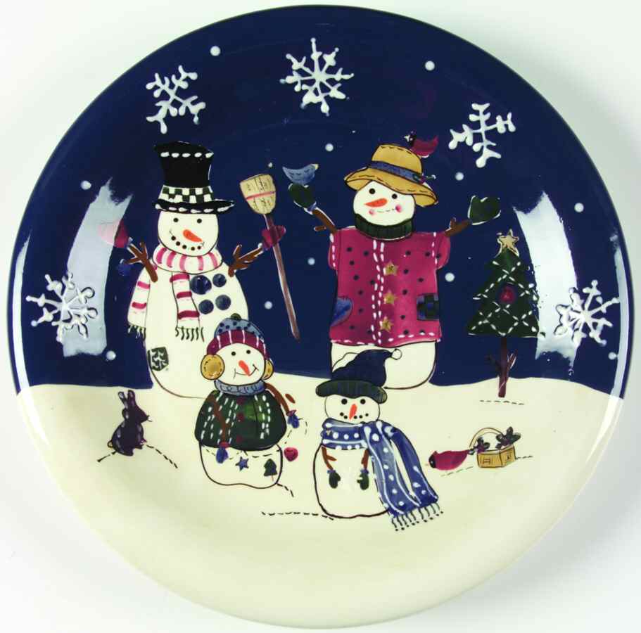 Snow Friends Dinner Plate by St Nicholas Square-1