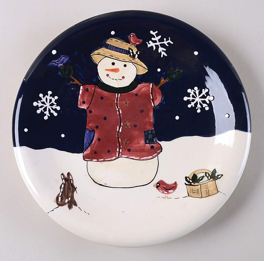 Snow Friends Salad Plate by St Nicholas Square-1