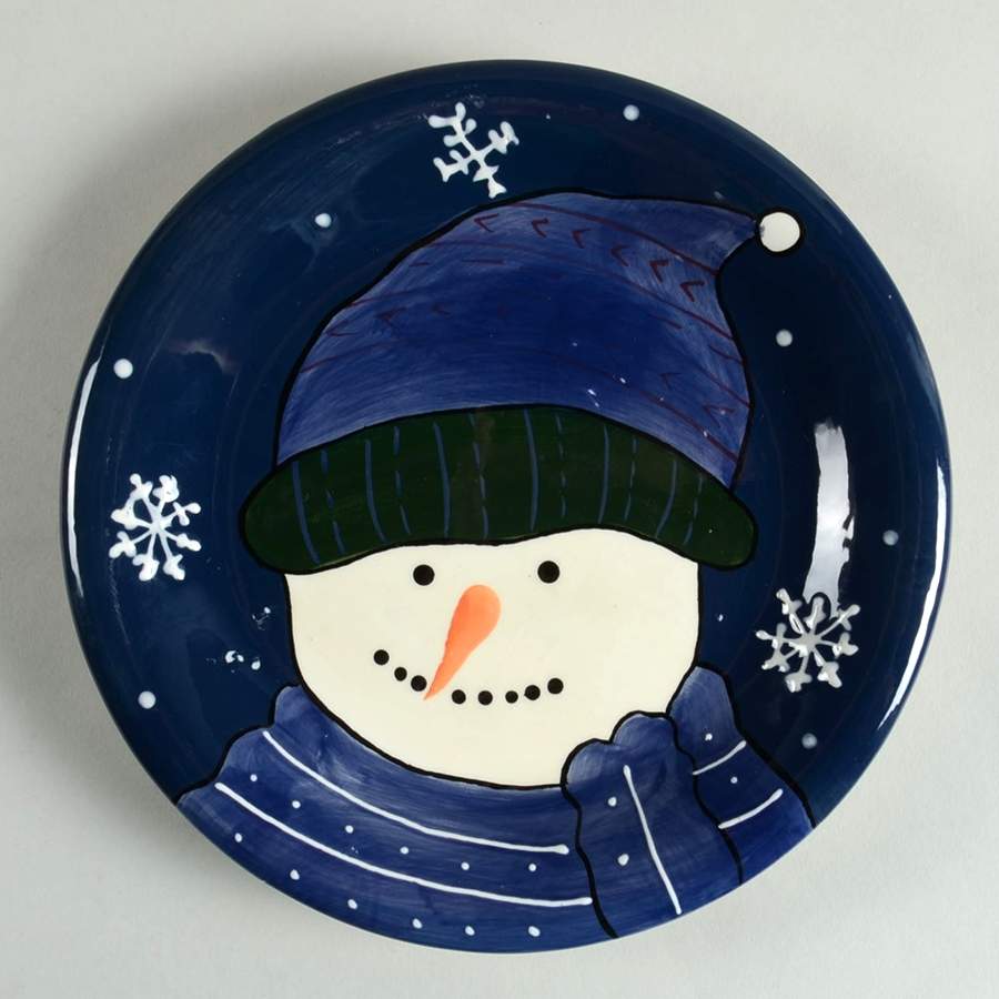 Snow Friends Salad Plate by St Nicholas Square-1