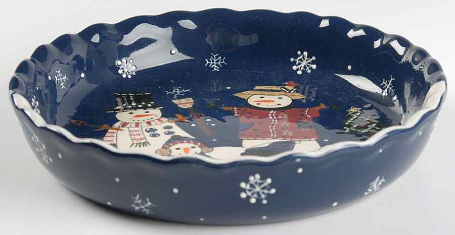 Snow Friends Pie Serving Plate by St Nicholas Square-1