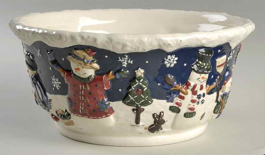 Snow Friends 10" Round Serving Bowl by St Nicholas Square-1
