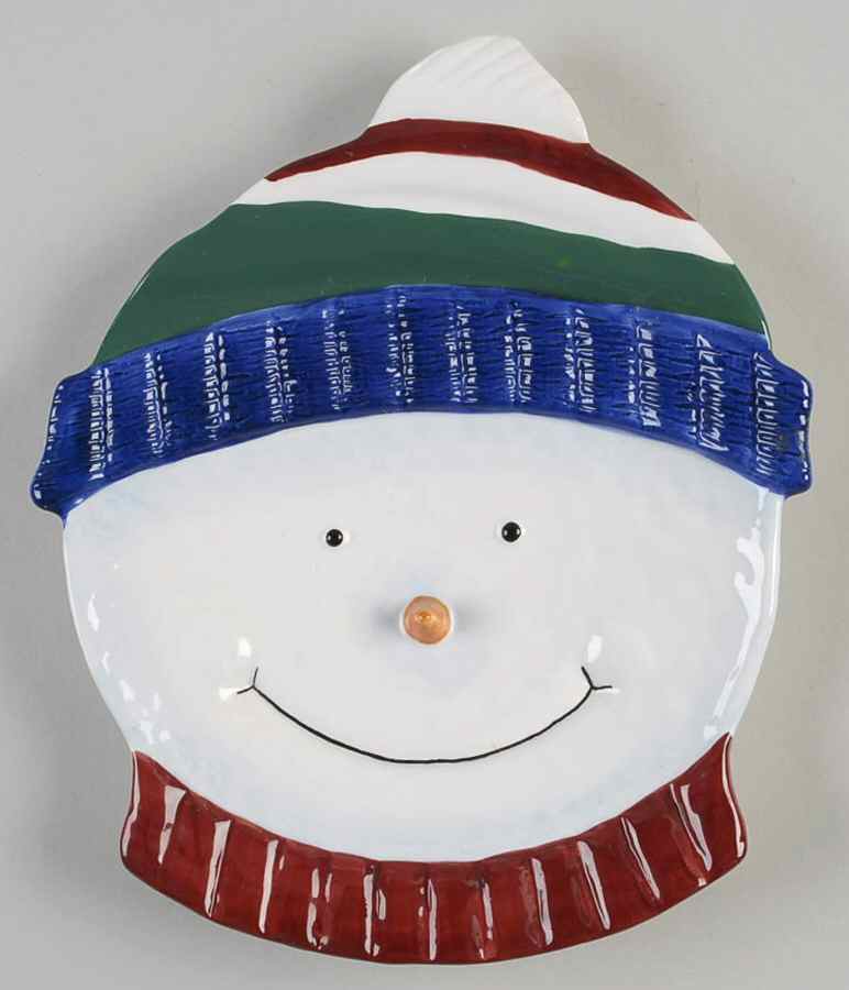 Snow Friends Canape Plate by St Nicholas Square-1