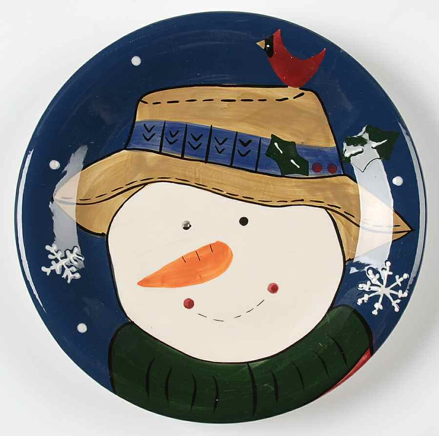 Snow Friends Salad Plate by St Nicholas Square-1