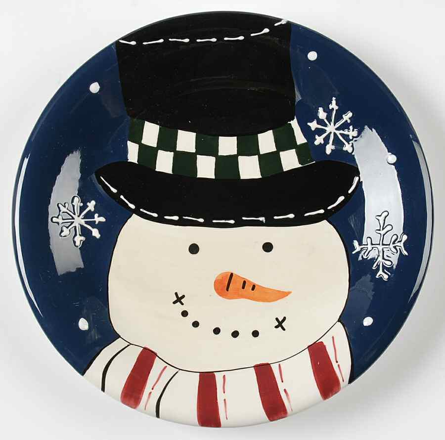 Snow Friends Salad Plate by St Nicholas Square-1