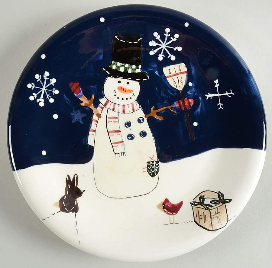 Snow Friends Salad Plate by St Nicholas Square-1