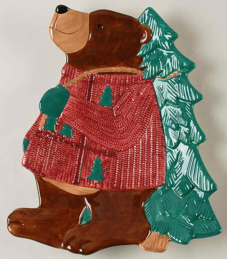 Snow Friends 13" Figural Platter by St Nicholas Square-1