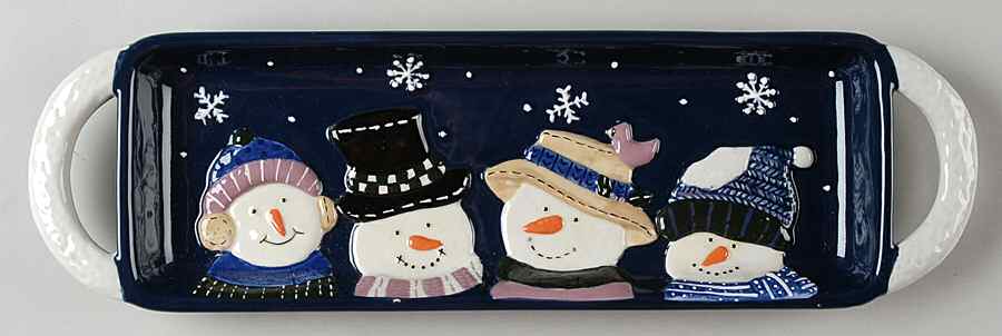 Snow Friends 15" Handled Tray by St Nicholas Square-1