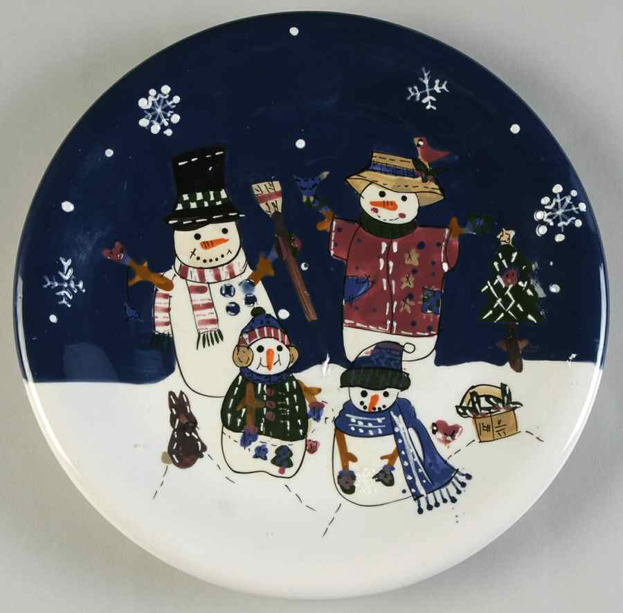 Snow Friends Salad Plate by St Nicholas Square-1
