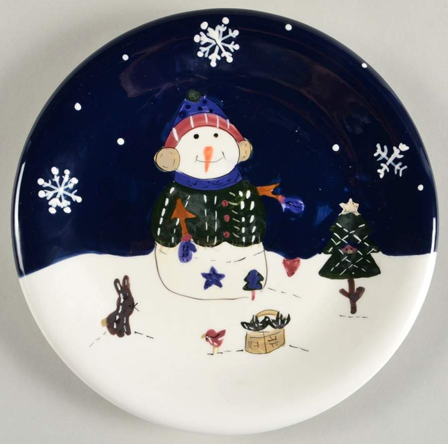 Snow Friends Salad Plate by St Nicholas Square-1
