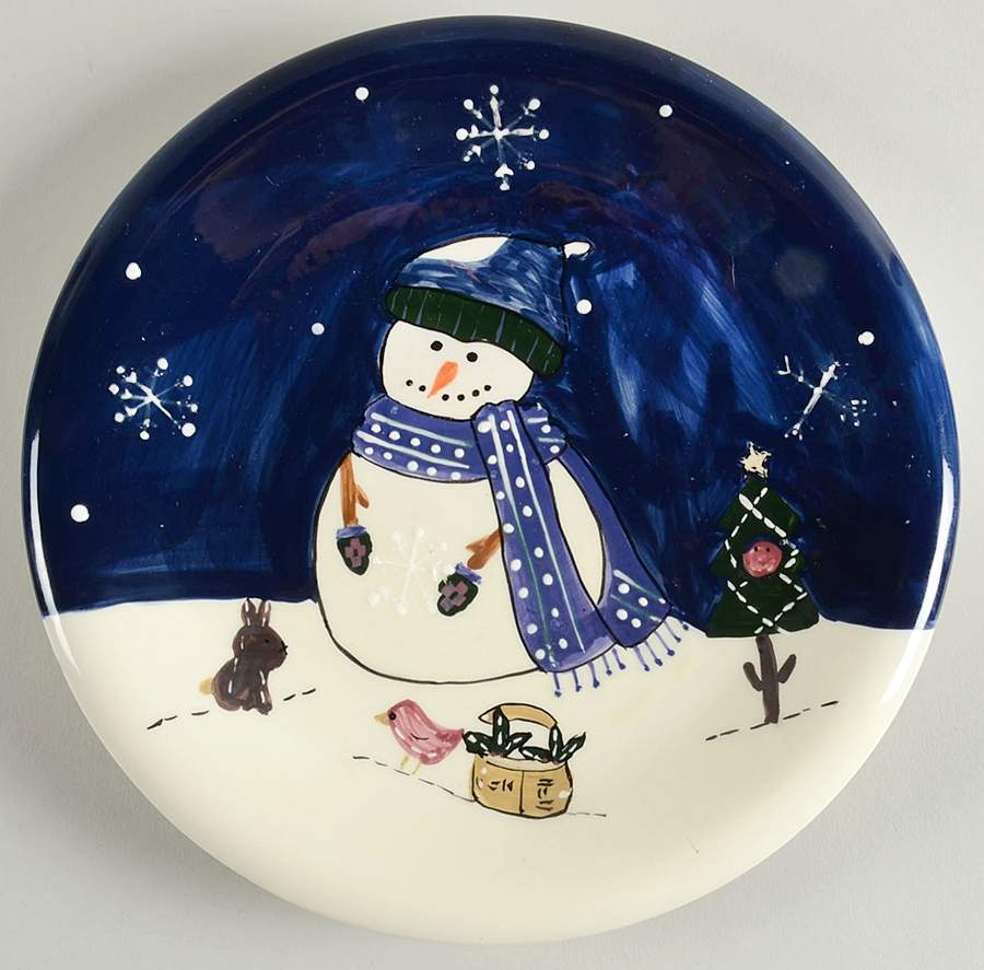 Snow Friends Salad Plate by St Nicholas Square-1