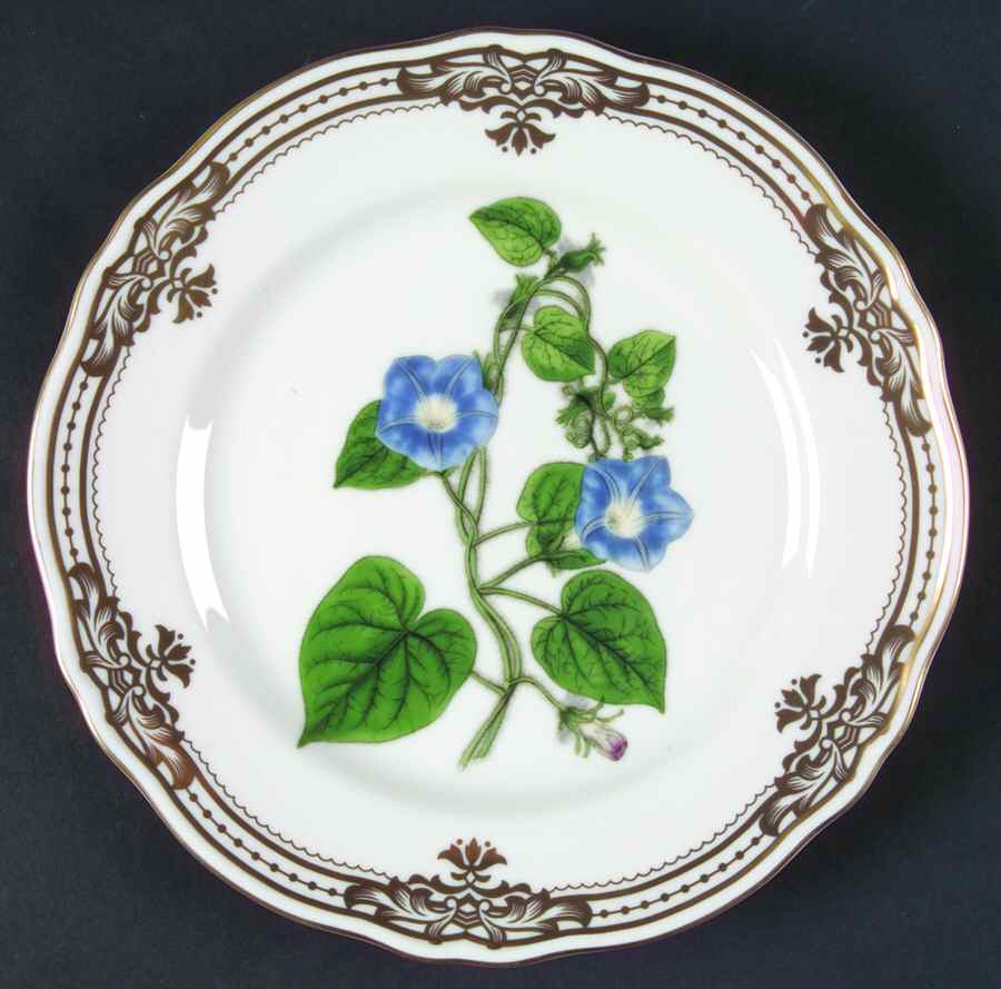 Golden Botanical Salad/Dessert Plate by Sadek-1
