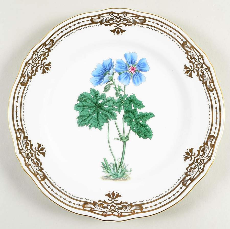 Golden Botanical Cake Plate by Sadek-1