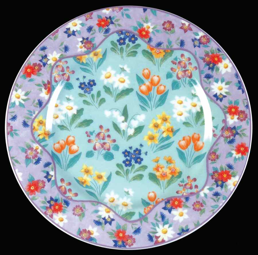 Chintz Charming Salad/Dessert Plate by Sadek-1